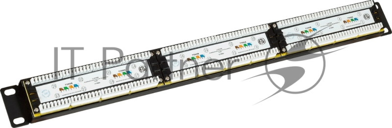 Патч-панель Lanmaster LAN-PPI24U6 19" 1U 24xRJ45 кат.6 UTP