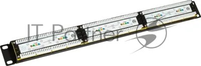 Патч-панель Lanmaster LAN-PPI24U6 19" 1U 24xRJ45 кат.6 UTP