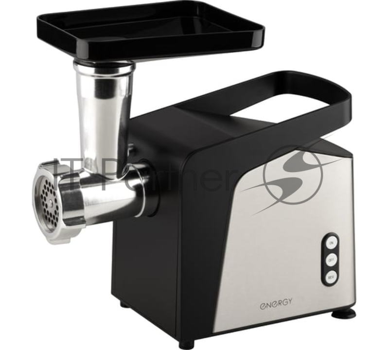 Мясорубка электрическая ENERGY EN-153 черный, 2400 Вт, 1.5 кг/мин, реверс, защита от перегрузки, насадки - 4