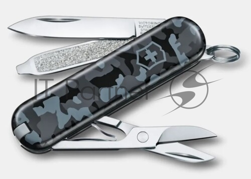 Нож кухонный Victorinox Swiss Classic (6.7635.C1) для чистки овощей и фруктов лезв. 80 мм серрейт. заточка пурпурный