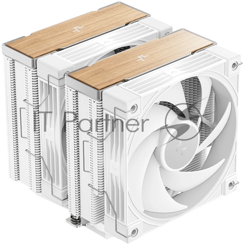 Кулер для процессора DEEPCOOL AK620 G2 WH LGA1851/1700/1200/115X/AM5/AM4 (8шт/кор, TDP 260W, PWM, DUAL Fan 120мм, 6 тепл. трубок, Copper Base, Wood-grain top cover, белый) RET (R-AK620G2-WHNNMN-GJD)
