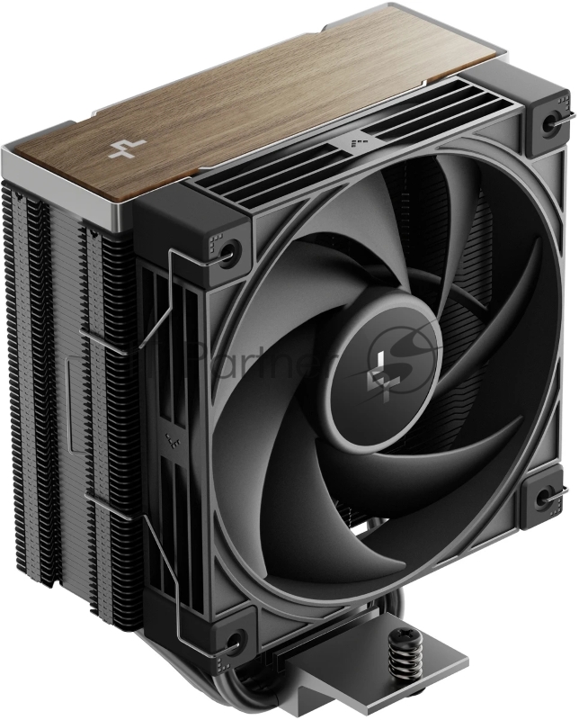 Кулер для процессора DEEPCOOL AK400 G2 LGA1851/1700/1200/115X/AM5/AM4 (12шт/кор, TDP 220W, PWM, Fan 120мм, 4 тепл. Трубки, Wood-grain top cover, черный) RET (R-AK400G2-BKNNMN-GJD)