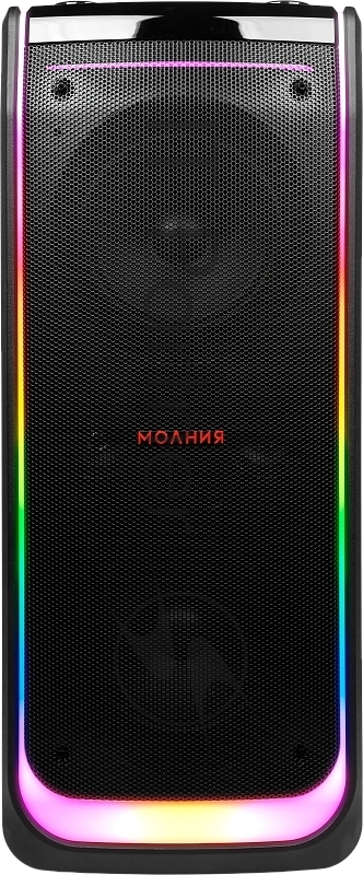 Колонка портативная Ural Молния 10000 черный 1000W 1.1 BT/3.5Jack/USB-C 20м 8000mAh