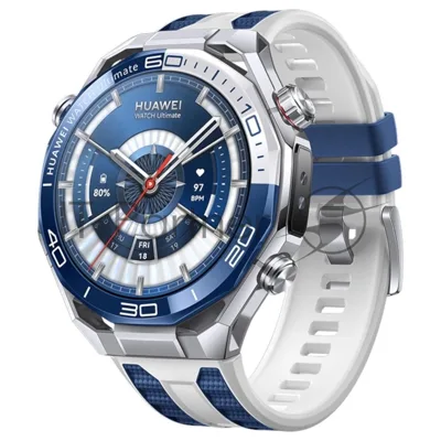 Умные часы Huawei Watch Ultimate 2 MCH-AL00, 1.5" AMOLED, Wi-Fi, Bluetooth, NFC, 20 ATM, титан / синий / белый