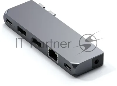 Док-станция Satechi ST-UCPHMIM, USB Type-C, USB 3.0/USB Type-C/RJ-45/Mini jack, USB