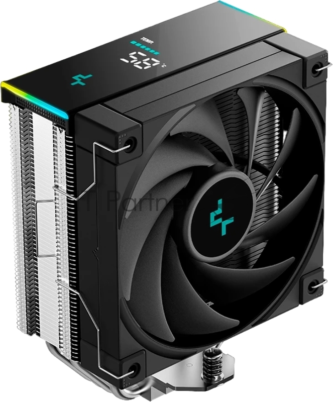 Устройство охлаждения(кулер) Deepcool AK400 Digital SE Soc-AM5/AM4/1200/1700/1851 черный 4-pin 19-28dB Al+Cu LCD 220W 812gr Ret (R-AK400-BKADMN-GJD)