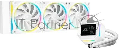 Система жидкостного охлаждения Deepcool LM360 WH ARGb Soc-AM5/AM4/1200/1700/1851 белый 4-pin 19-36dB Al LCD 250W 1729gr Ret (R-LM360-WHDMMC-1)