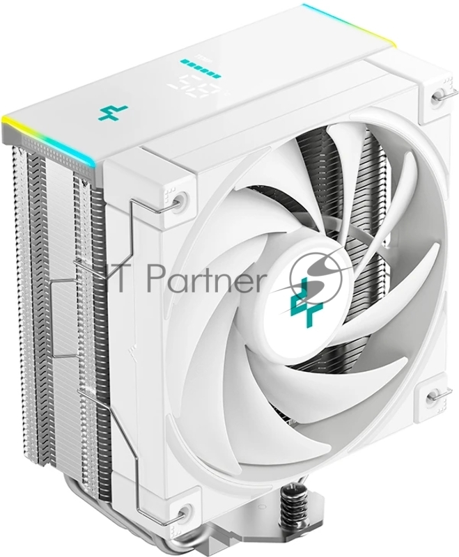 Устройство охлаждения(кулер) Deepcool AK400 Digital SE Wh ARGb Soc-AM5/AM4/1200/1700/1851 белый 4-pin 19-28dB Al+Cu LCD 220W 812gr Ret (R-AK400-WHADMN-GJD)
