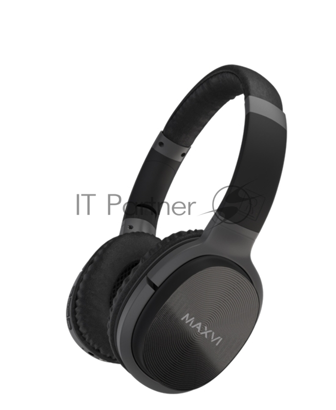 Беспроводные полноразмерные наушники Maxvi MHF-203BT черные, Bluetooth 5.3\FM\MP3\300 мАч\микрофон