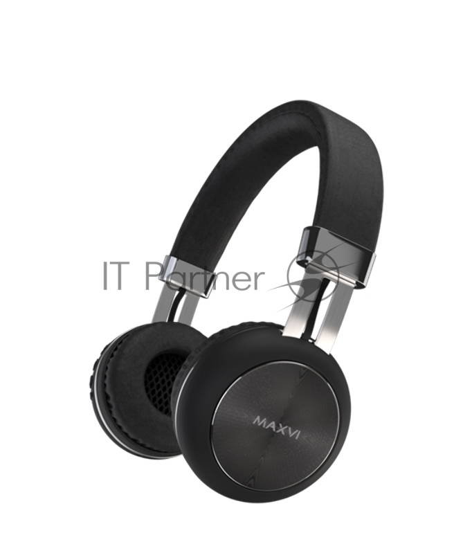 Беспроводные полноразмерные наушники Maxvi MHF-201BT черные, Bluetooth 5.3\FM\MP3\300 мАч\микрофон