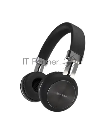 Беспроводные полноразмерные наушники Maxvi MHF-201BT черные, Bluetooth 5.3\FM\MP3\300 мАч\микрофон