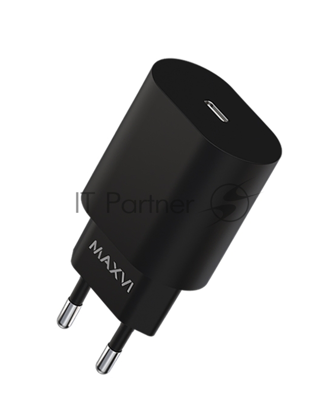 Сетевое зарядное устройство Maxvi SFC-125PD Type-C 3А 25W PD QC3.0 черный