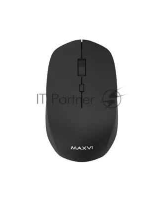 Мышь беспроводная Maxvi MWS-03 черный, 4 кнопки, 1600 dpi