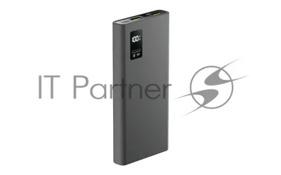 Портативный аккумулятор OLMIO QR-10, 10000mAh, 22.5W, QuickCharge3.0/PowerDelivery, LCD, серый