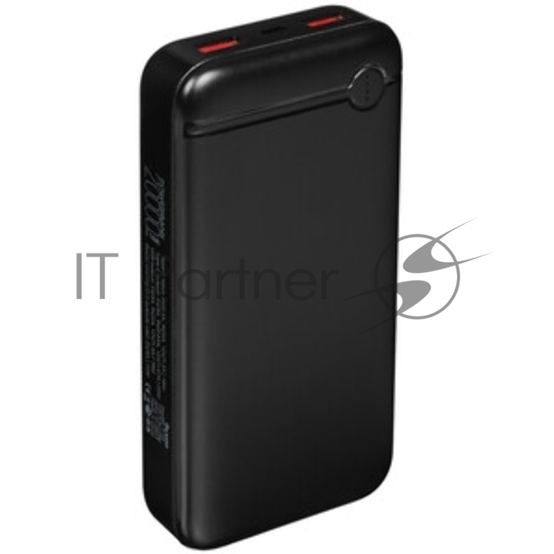 Портативный аккумулятор OLMIO P-20, 20000mAh, 20W, QuickCharge3.0/PowerDelivery, черный