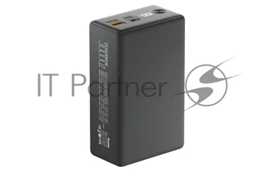 Внешний аккумулятор OLMIO QX-30, 30000mAh, 22.5W, QuickCharge3.0/PowerDelivery, LCD, графитовый