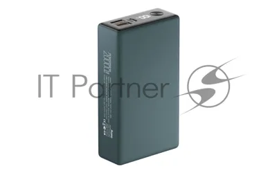 Портативный аккумулятор OLMIO QX-20, 20000mAh, 22.5W, QuickCharge3.0/PowerDelivery, LCD, темно-зеленый