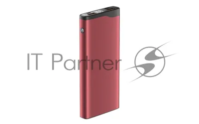 Портативный аккумулятор OLMIO QL-10, 10000mAh, 22.5W, QuickCharge3.0/PowerDelivery, LCD, красный,