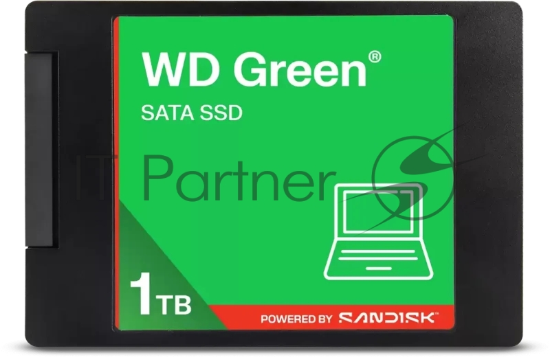 Накопитель SSD 1TB WD Green, 2.5", SATA III, R/W - 545/510 MB/s 3D-NAND