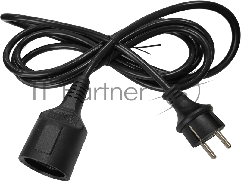 Шнур питания Lanmaster LAN-PPS/SH-3.0-BK вилка Shuko-розетка Shuko проводник.: 3x1.5 мм2 3 м 220В 16А черный