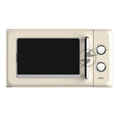 Микроволновая печь Centek SOLO CT-1553 слоновая кость, 20 л, 800 Вт, переключатели - поворотный механизм