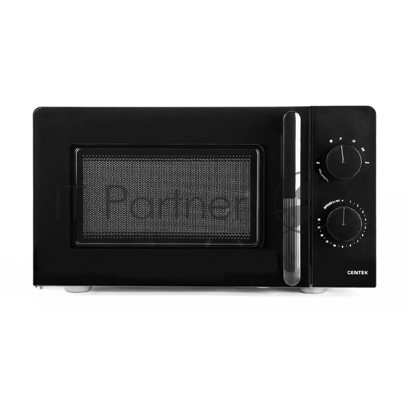 Микроволновая печь Centek CT-1552 черный, 20 л, 700 Вт, переключатели — поворотный механизм