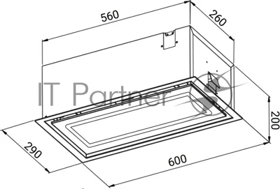 Вытяжка Weissgauff Quadra 600 Touch Black Glass