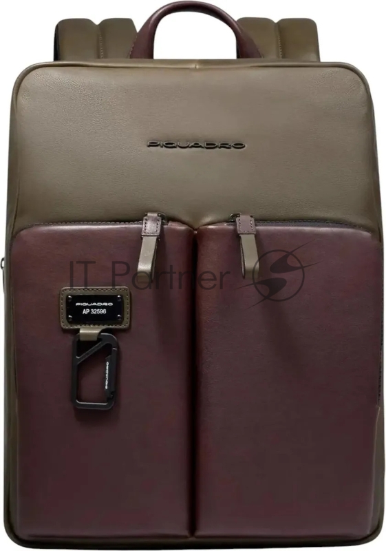 Рюкзак Piquadro Harper CA6311AP/VETM коричневый/зеленый кожа