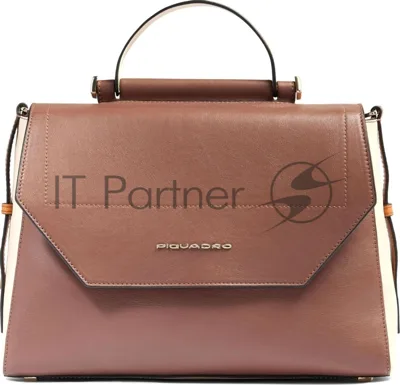 Сумка женская Piquadro Circle BD6777W92/MBE коричневая/бежевая натур.кожа