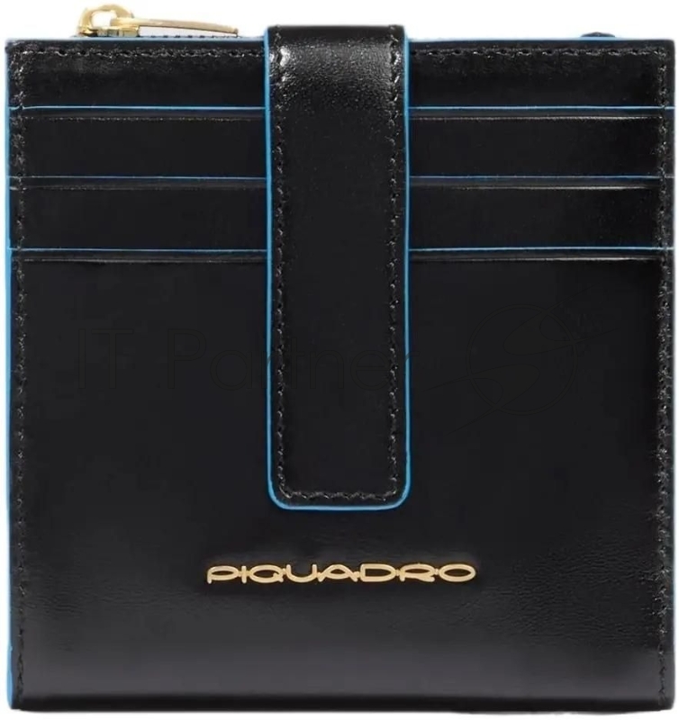 Картхолдер Piquadro Blue Square PP6843B2R/N черный, натуральная кожа