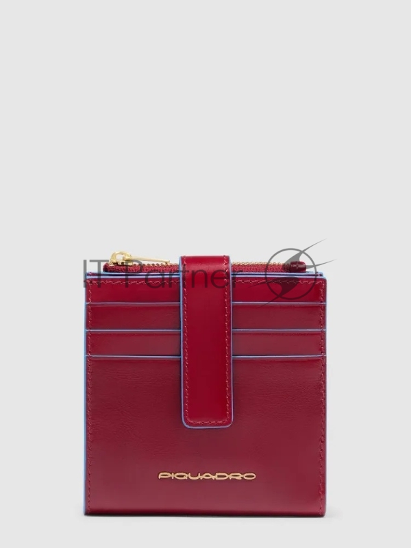 Картхолдер Piquadro Blue Square PP6843B2R/R красный, натуральная кожа