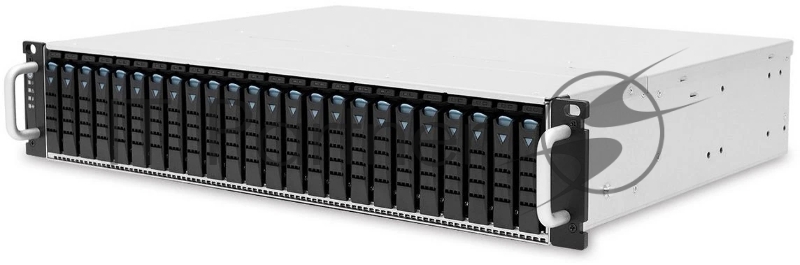 Компьютерный корпус AIC XJ1-20247-02 2U 24x 2.5" hot-swap bays, hot-swap JBOD with dual SAS 24G expander controller, dual BMC, tool-less HDD tray, 800W 1+1 hot-swap redundant 80+ Platinum, tool-less rail kit (4X series)
