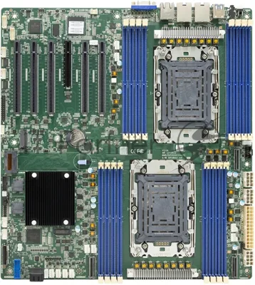 Серверная материнская плата AIC Vega, 2xLGA4677, Intel C741, 16xDDR5, 2xSATA, 2xM.2, 5xPCIe 5.0 x16, 1xVGA, 2x1Gb LAN, IPMI, 2xUSB-A 5Gbps, EATX