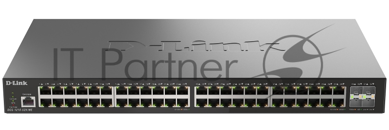 Коммутатор D-Link DGS-1210-52X/ME/C1A, 48×1 Гбит/с + 4×10 Гбит/с SFP+, управляемый