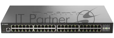 Коммутатор D-Link DGS-1210-52X/ME/C1A, 48×1 Гбит/с + 4×10 Гбит/с SFP+, управляемый