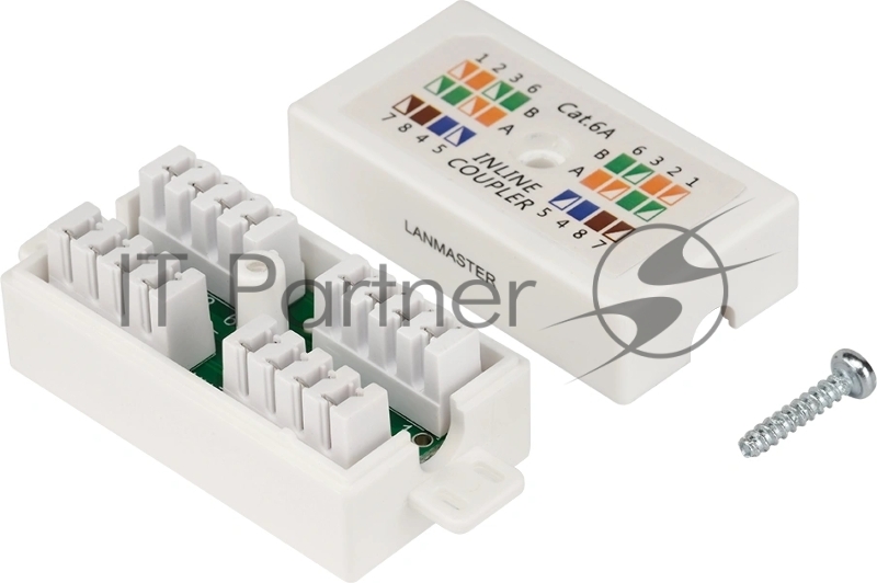 Соединитель LANMASTER LAN-CNB-UTP6A белый