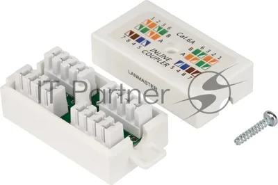 Соединитель LANMASTER LAN-CNB-UTP6A белый