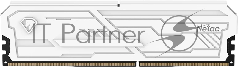 Оперативная память Netac Shadow III, DDR4, 8GB (1x8GB), 3200 MHz, CL16, с радиатором, белый