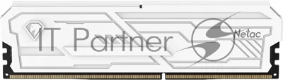 Оперативная память Netac Shadow III, DDR4, 8GB (1x8GB), 3200 MHz, CL16, с радиатором, белый