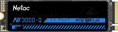 Накопитель SSD M.2 Netac 1.0Tb NV3000 Series Retail (PCI-E 3.0 x4, up to 3100/2100MBs, 3D NAND, 600TBW, NVMe 1.4, 22х80мм, heatsink)