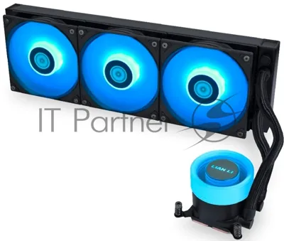 Система жидкостного охлаждения Lian Li GA II Lite 360 RGB Black, 360 мм, 3x120 мм, 300-2500 об/мин, 34.8 дБ, 4-pin PWM, ARGB, черный