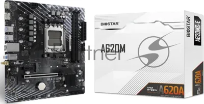 Материнская плата Biostar A620MS-E, AM5, AMD A620A, 2xDDR5, 2xSATA, 1xM.2, 1xPCIe 4.0 x16, 1xPCIe 3.0 x1, 1xHDMI, 1xDP, 1x1Gb LAN, 4xUSB-A 5Gbps, 2xUSB-A 2.0, 7.1, mATX