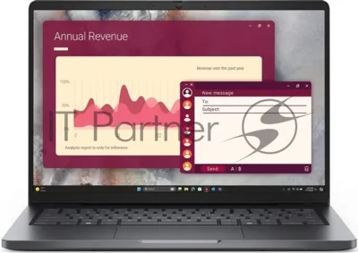 Ноутбук Dell Pro 14 Core Ultra 7 255U 16Gb SSD512Gb Intel Graphics 14" WVA FHD+ (1920x1200) Linux grey WiFi BT Cam (PRO14-7653)