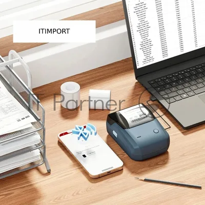 Термопринтер Niimbot B1 Space Blue (1746799) 203dpi 50мм/с/USB/BT для печ.этик. голубой
