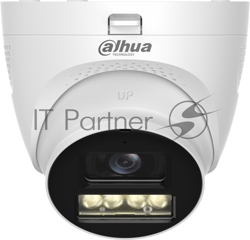 Камера видеонаблюдения Dahua DH-HAC-HDW1500TQP-IL-T-0280B, HD-CVI, 5 Мп, 2.8 мм, белая