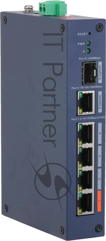 Коммутатор Dahua DH-CHS4106-4ET-60, 1×1 Гбит/с, управляемый