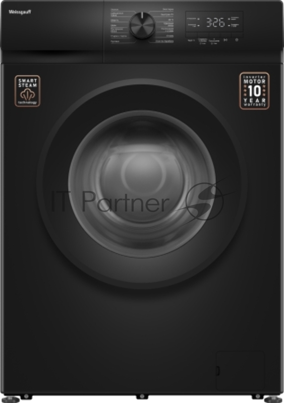 Стиральная машина Weissgauff WM 39106 Inverter Steam Black