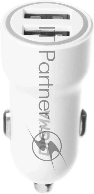 Автомобильное зар./устр. Digma DGC1С 12W 2.4A 2xUSB белый (DGC1C2LX22WH)
