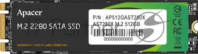 Накопитель SSD Apacer M.2 2280 512GB AST280X Client SSD AP512GAST280X-1