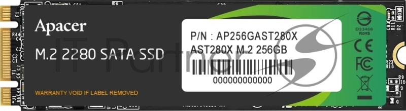 Накопитель SSD Apacer M.2 2280 256GB AST280X Client SATA